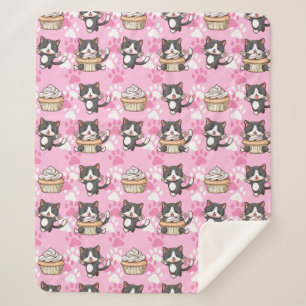 Couverture Sherpa Cute Cats Sherpa Blanket