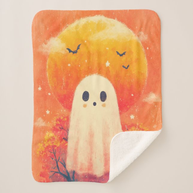 Couverture Sherpa Cute Cozy Halloween Blanket (Devant)
