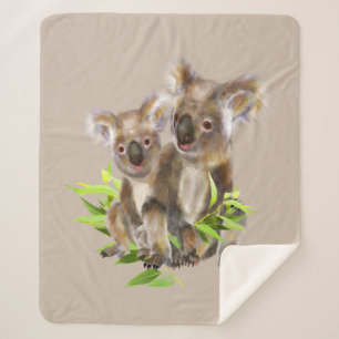 Couverture Sherpa Cute Koala Ours Australien Faune Animale Nature