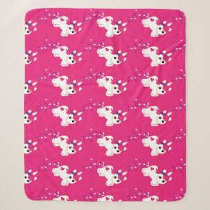 Couverture Sherpa Cute Nursery Unicorn Décor