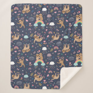 Couverture Sherpa Cute Tropical Christmas Sherpa Blanket