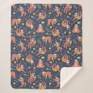 Couverture Sherpa Cute Tropical Christmas Sherpa Blanket