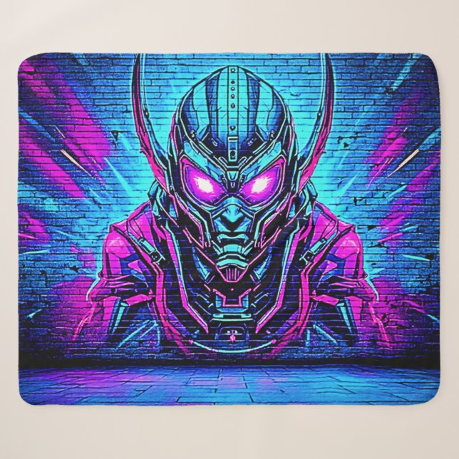 Couverture Sherpa Cyberpunk Vibe héroïque (Devant (Horizontal))