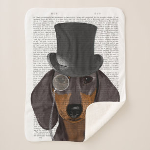 Couverture Sherpa Dachshund, Hound et Casquette