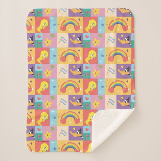 Couverture Sherpa DAFFY DUCK™ & TWEETY™ - Motif de fierté (Devant)