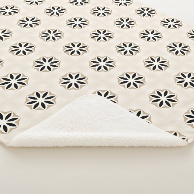 Couverture Sherpa Daisy Delft Monochrome Blossom (3/4)