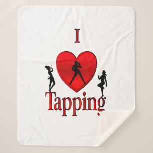 Couverture Sherpa Danse I Heart Tap