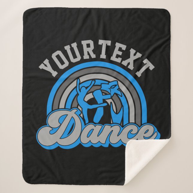 Couverture Sherpa Danseur de ballet AJOUTER DU TEXTE Danse classique (Devant)