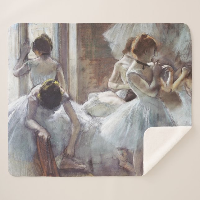 Couverture Sherpa Danseurs Edgar Degas (Devant (Horizontal))