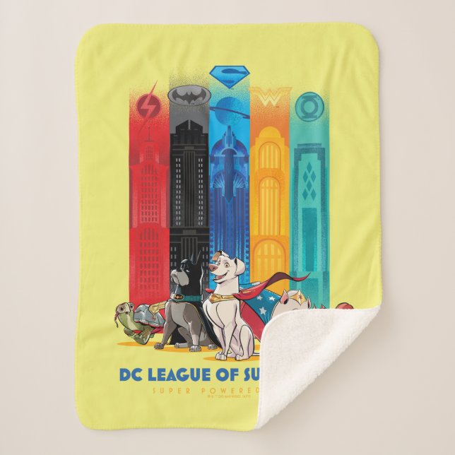 Couverture Sherpa DC League of Super-Pets Metropolis Towers (Devant)