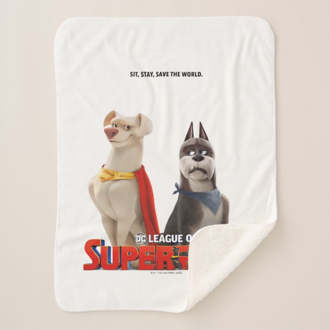 Couverture Sherpa DC League of Super-Pets Theatrical Art (Devant)