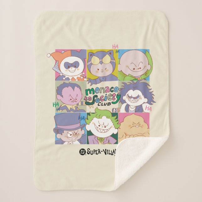 Couverture Sherpa DC Super-Villain Menace To Society Club Graphic (Devant)