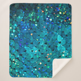 Couverture Sherpa De belles paillettes colorées scintillant sous le