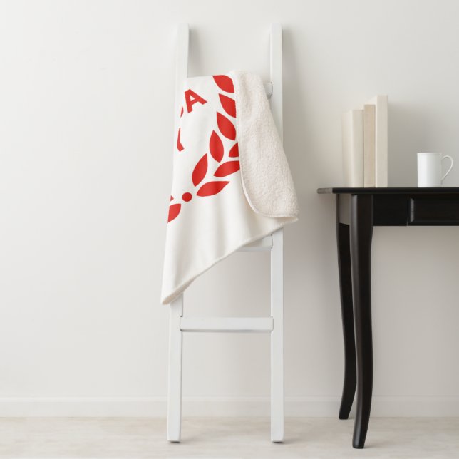 Couverture Sherpa de la couronne de la fête du Can (En situation)