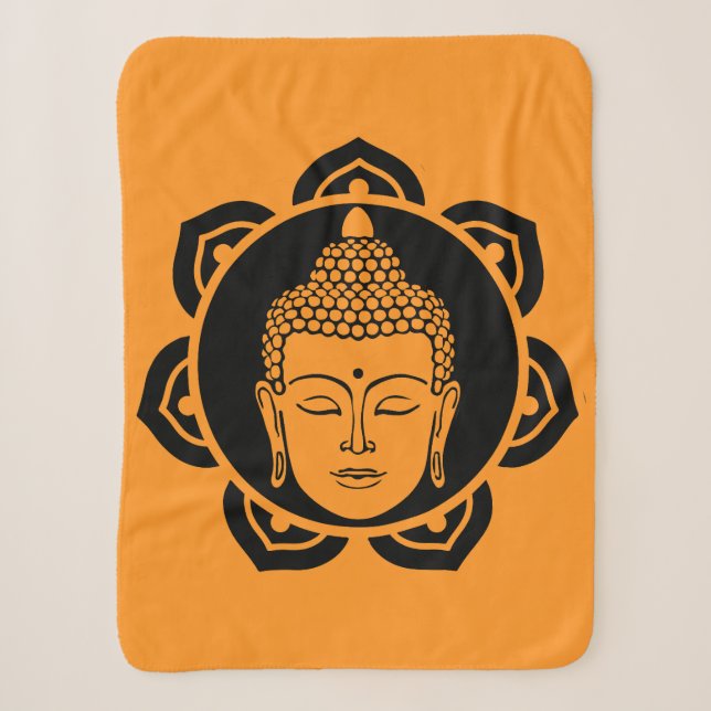 Couverture Sherpa Décor d'intérieur bouddhiste (Devant)