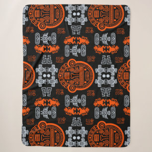 Couverture Sherpa Décor intérieur inca Aztec