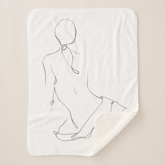 Couverture Sherpa Découpe gestuelle (Devant)