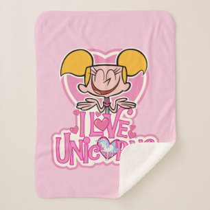 Couverture Sherpa Dee Dee - I Love Unicorns