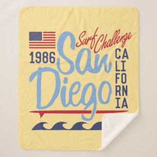 Couverture Sherpa Défi 1986 de surf de San Diego