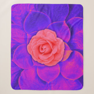 Couverture Sherpa Délice de Rose