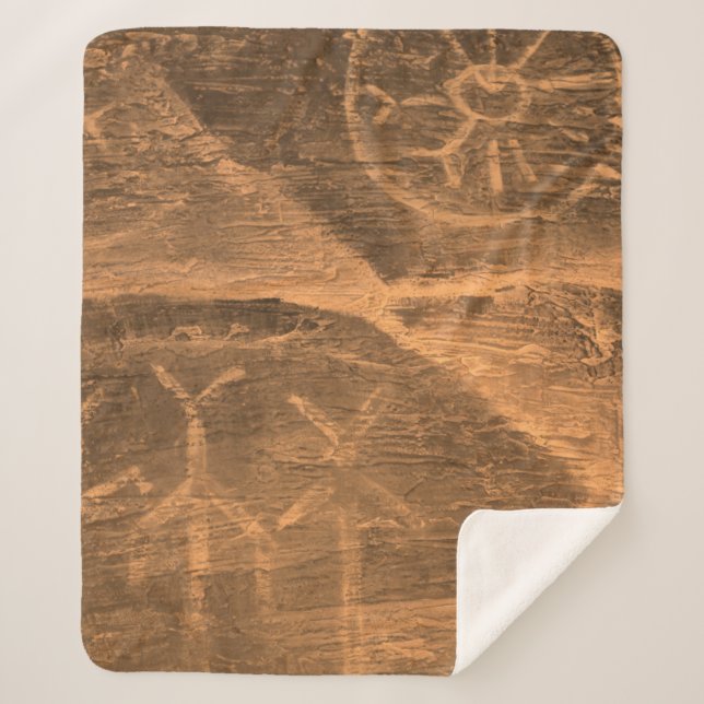 Couverture Sherpa design ancien sur le mur de la grotte. histoire de (Devant)