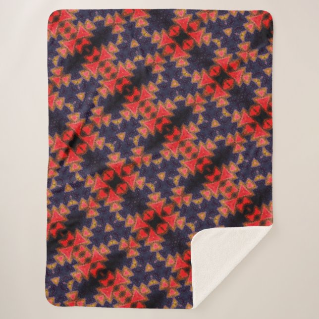 Couverture Sherpa Design aquarelle (Devant)