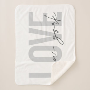 Couverture Sherpa Design moderne, urbain, cool simple design de Love