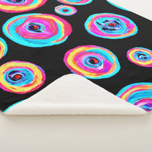 Couverture Sherpa Design Motif coloré (3/4)