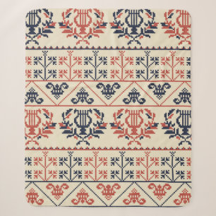 Couverture Sherpa Design motif sans couture avec Palestini tradition