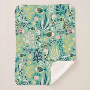 Couverture Sherpa Design sous-marin tendance