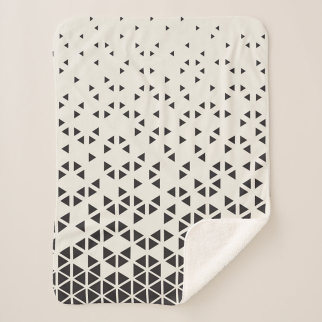 Couverture Sherpa Dessin géométrique abstrait (Devant)