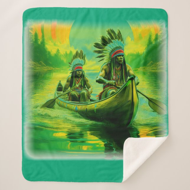 Couverture Sherpa Deux Indiens Traversent Le Lac (Devant)