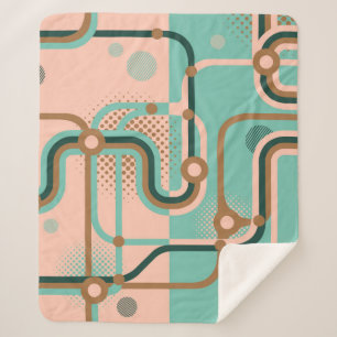 Couverture Sherpa Deux motifs sans couture dans des couleurs différe