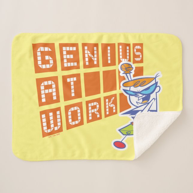 Couverture Sherpa Dexter "Genius At Work" (Devant (Horizontal))