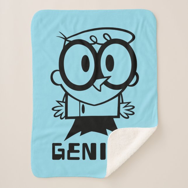 Couverture Sherpa Dexter "Genius" - Graphique en bref (Devant)
