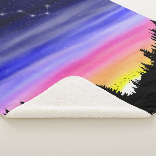 Couverture Sherpa Diamond Night Sherpa Blanket (3/4)