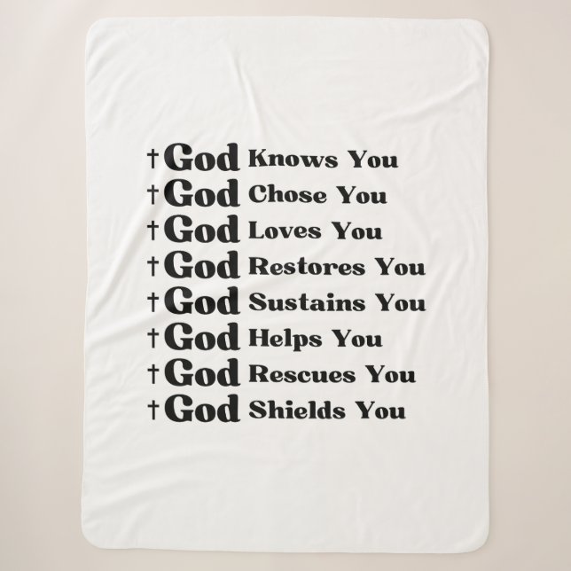 Couverture Sherpa Dieu Vous Connaît, Vous Aime, Vous Restaure Et Vou (Devant)