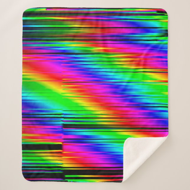 Couverture Sherpa Digital effects. Multicolor abstract background. C (Devant)