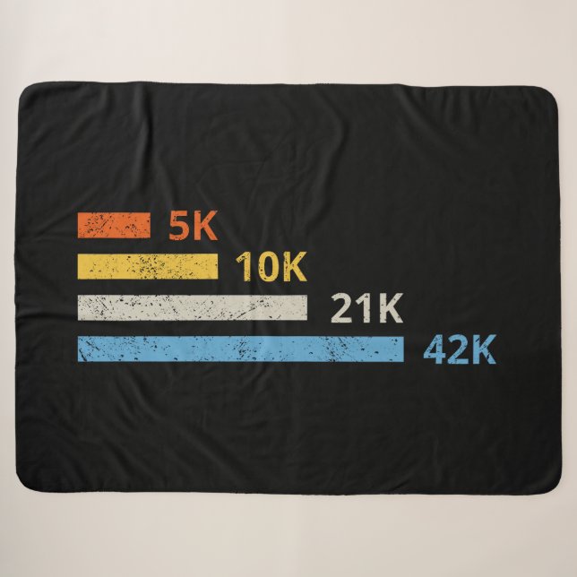 Couverture Sherpa Distances de course II - 5K 10K 21K 42K Marathoner (Devant (Horizontal))