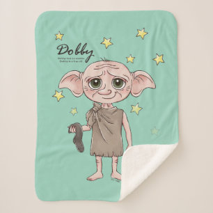 Couverture Sherpa Dobby Art de personnage à l'aquarelle