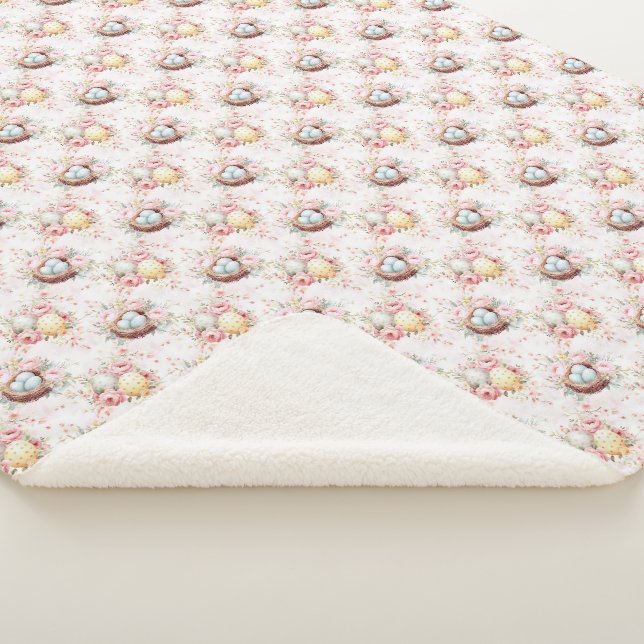 Couverture Sherpa d'œuf de Pâques mignonne (3/4)