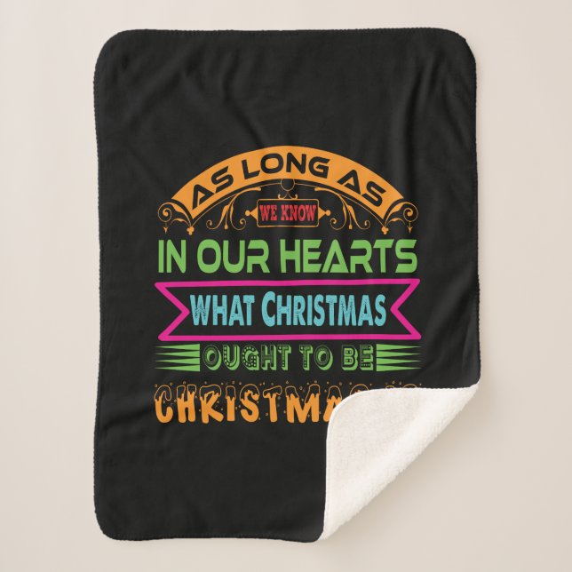 Couverture Sherpa Don De Noël Tant Que Nous Le Savons (Devant)