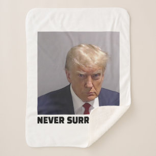 Couverture Sherpa Donald J Trump Tir De Mug - Ne Cessez Jamais La Lo