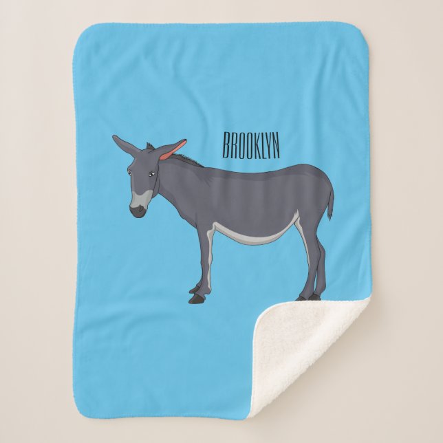 Couverture Sherpa Donkey cartoon (Devant)