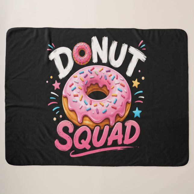 Couverture Sherpa Donut Parsemer la gentillesse Drôle (Devant (Horizontal))