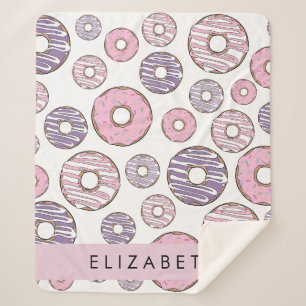 Couverture Sherpa Donuts Roses, Donuts Violets, Saupoudrages, Votre