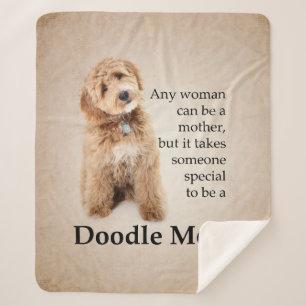 Couverture Sherpa Doodle Chien Maman