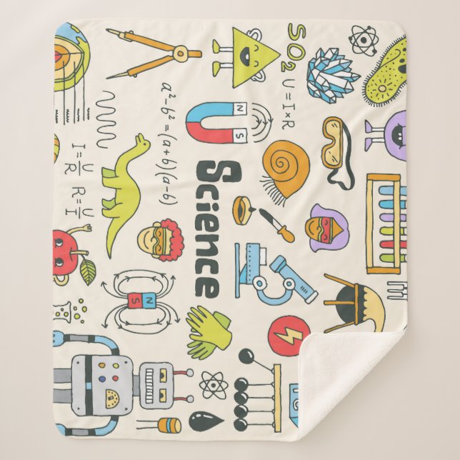 Couverture Sherpa Doodles de science : Ensemble d'écoles à main. (Devant)