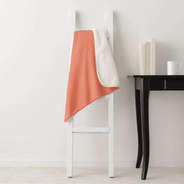 Couverture Sherpa Doux-amer  Couleur Uni (En situation)