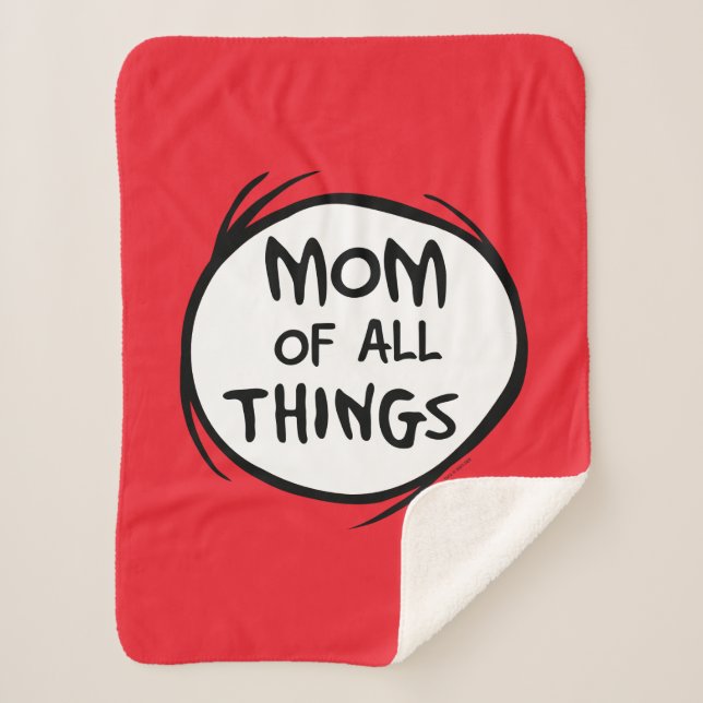 Couverture Sherpa Dr. Seuss Chose Chose Deux - Maman de toutes les C (Devant)